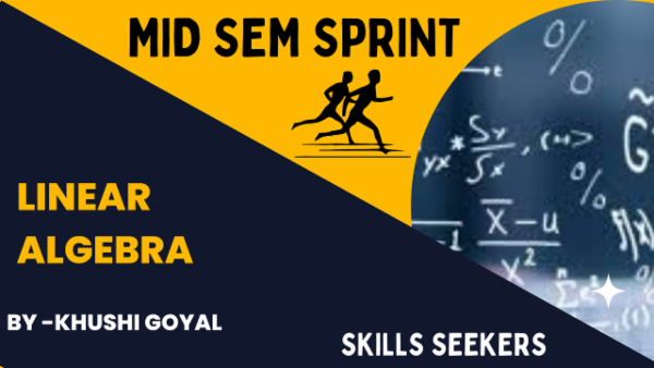 Linear Algebra MID SEM (THEORY LECTURE +TUTORIAL SHEETS + PYQ) 2025 cover