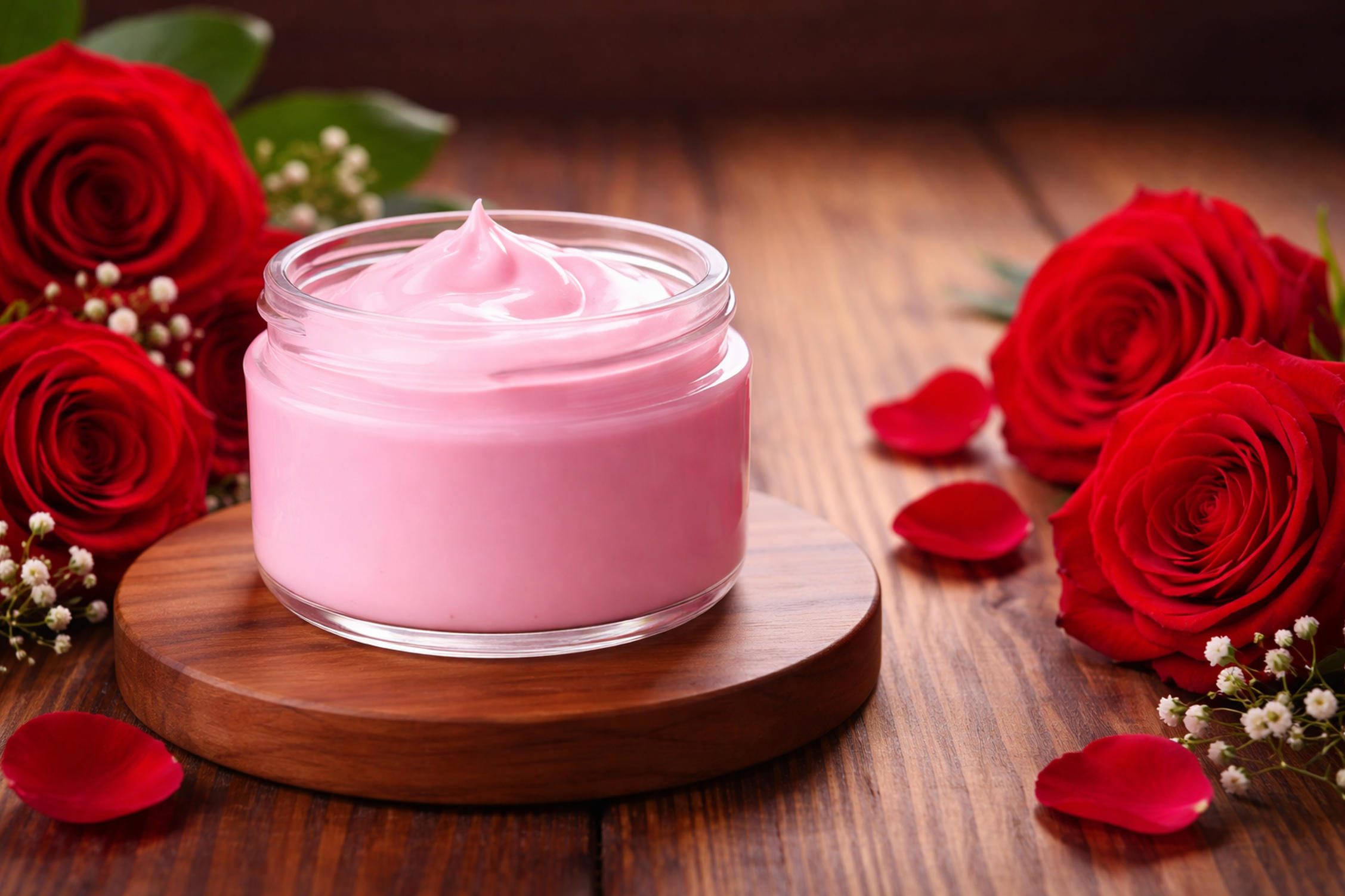 Rose Cream With Fresh Roses cover