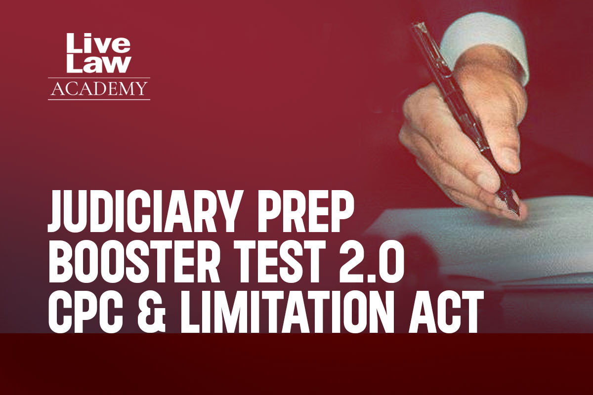 Judiciary Prep Booster Test 2.0 -CPC & Limitation Act cover