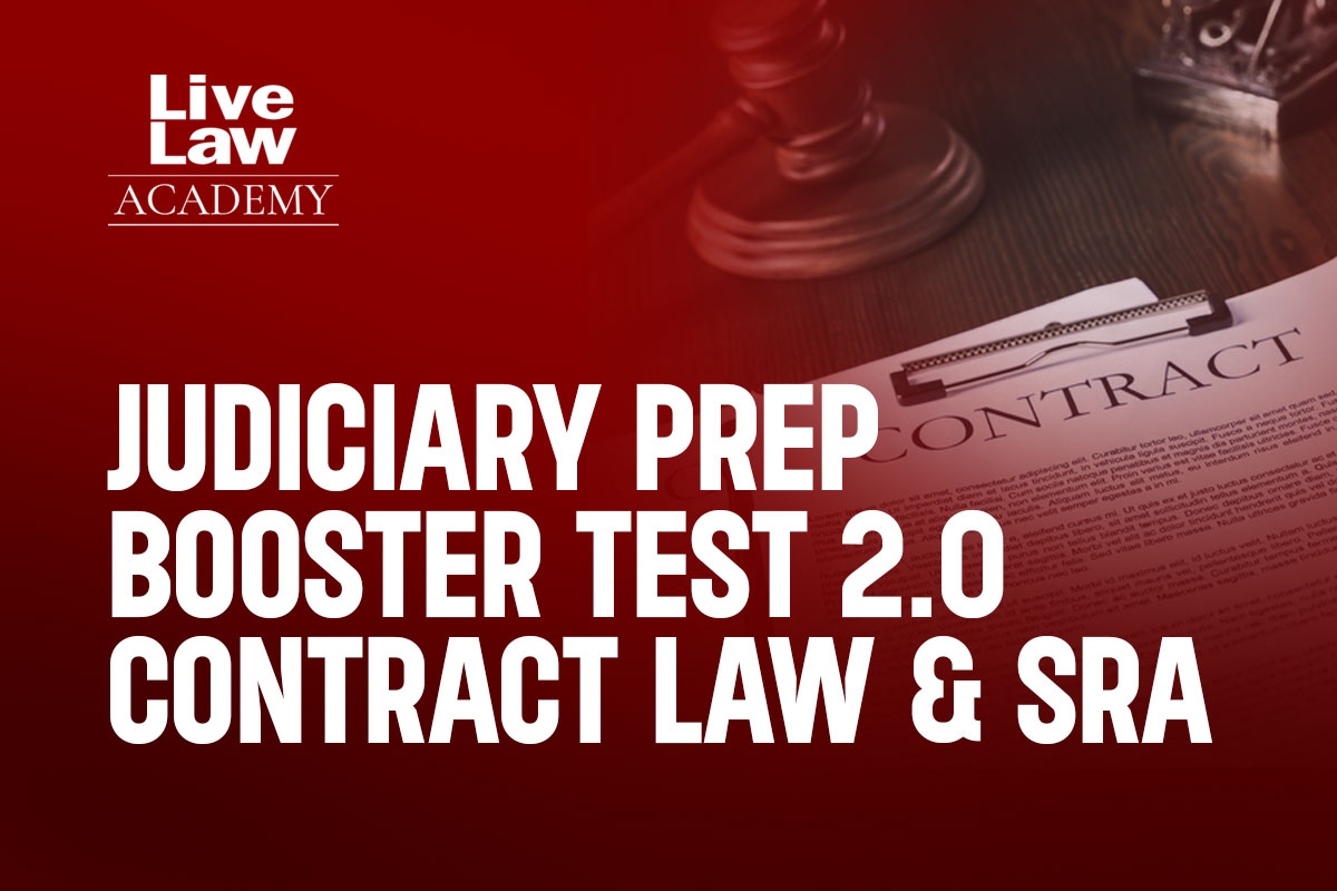 Judiciary Prep Booster Test 2.0 -Contract Law & SRA cover