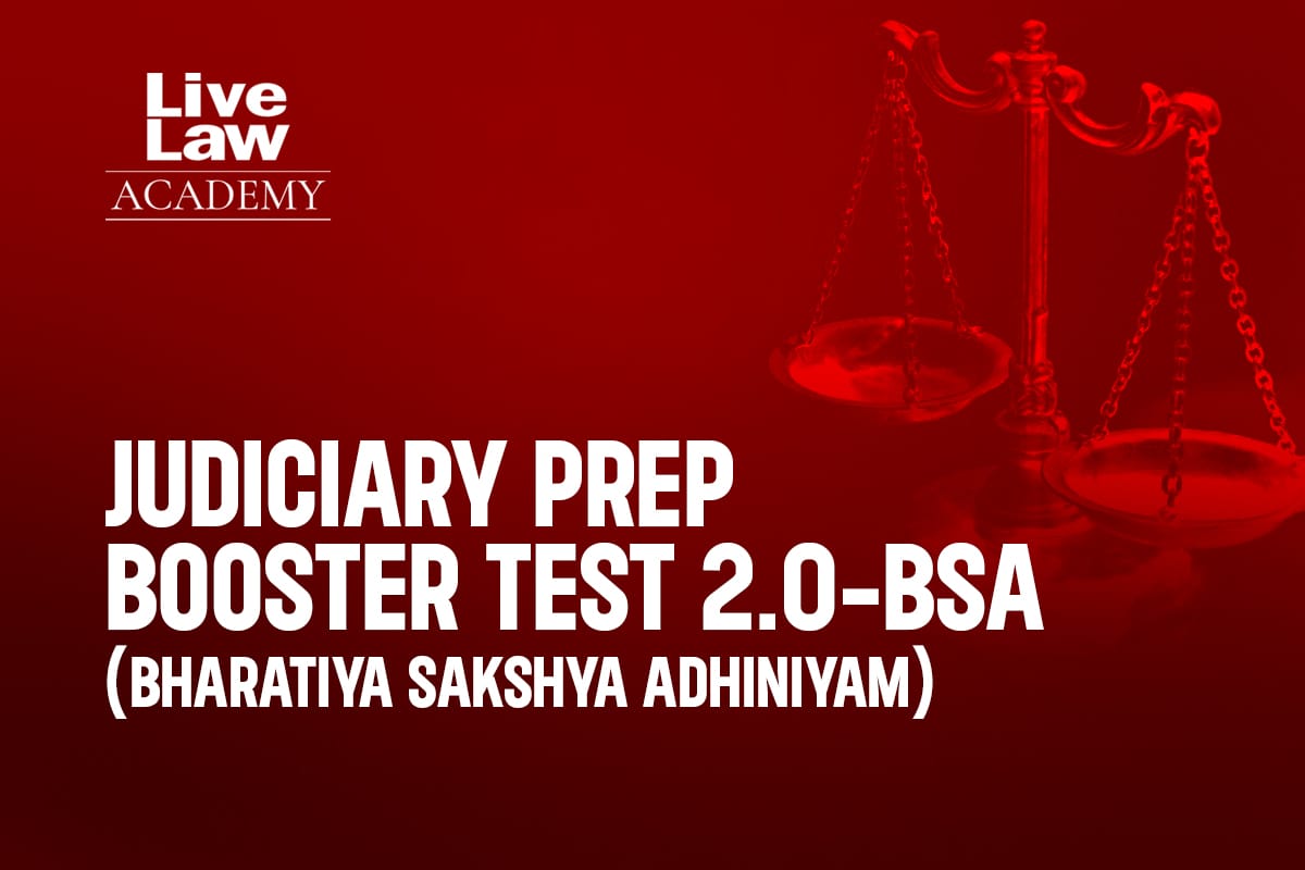 Judiciary Prep Booster Test 2.0 - BSA (Bharatiya Sakshya Adhiniyam, 2023) cover