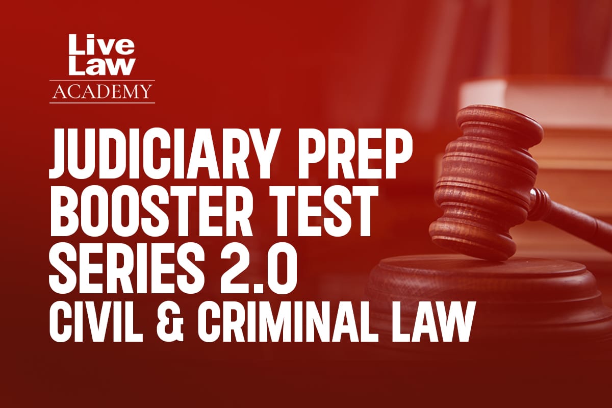 Judiciary Prep Booster Test Series 2.0 - Civil & Criminal Law cover