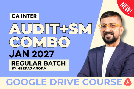 CA Inter Audit & SM Regular Batch Combo for January 2027 - Google Drive Classes cover