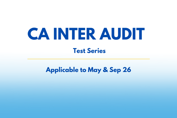 CA Inter Audit Answer Writing | Test Series cover
