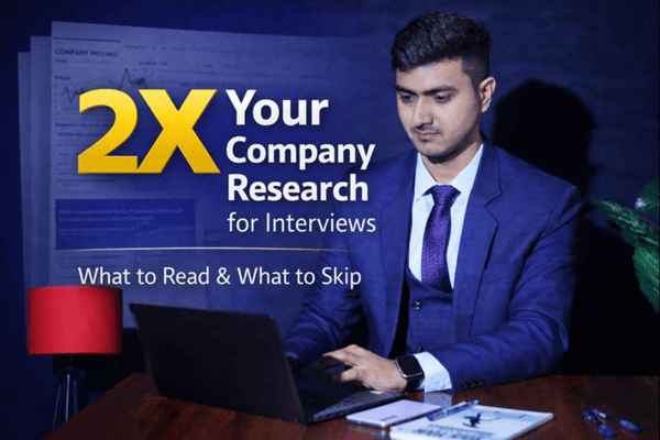  2X Your Company Research for Interviews cover