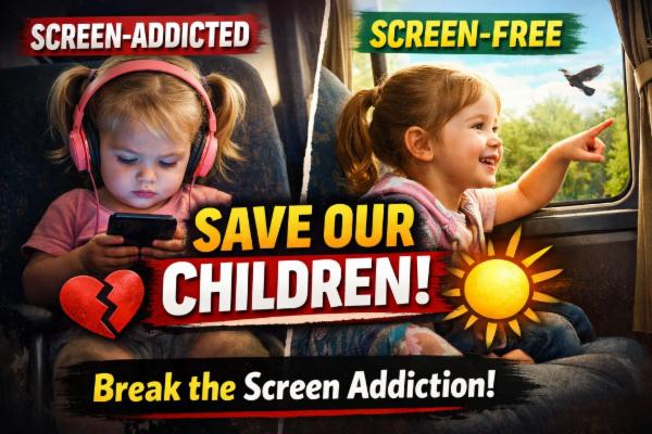 How to Break Screen Addiction & Raise Screen-Free Children💛 cover