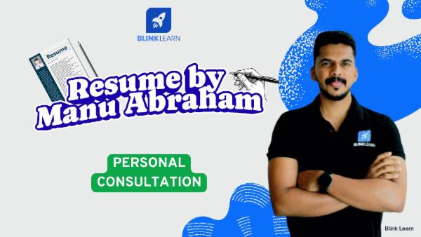 Resume by Manu Abraham - Video Consultation & Resume Building cover
