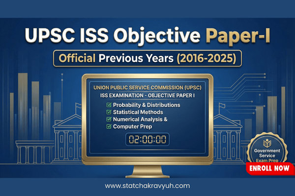 UPSC ISS Objective P1 Previous Year Papers (2016-2025) cover