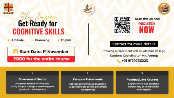 My Journey placement Programme for St Aloysius college Jabalpur cover