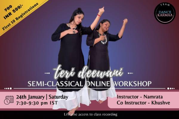 Teri Deewani – Semi-Classical Online Workshop cover