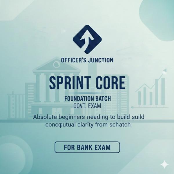 Sprint Core (Foundation Batch - Bank Exam) cover
