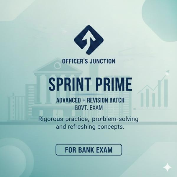 Sprint Prime (Advanced Batch - Bank Exam) cover