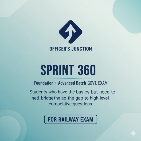 Sprint 360 (Foundation + Advanced Batch - Railway Exam) cover