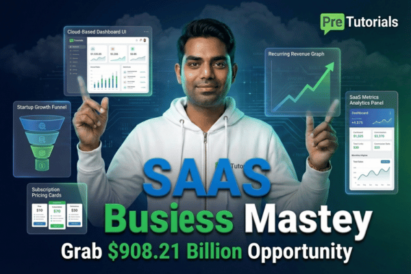 SAAS Business Mastery- Grab $908.21 billion Opportunity cover