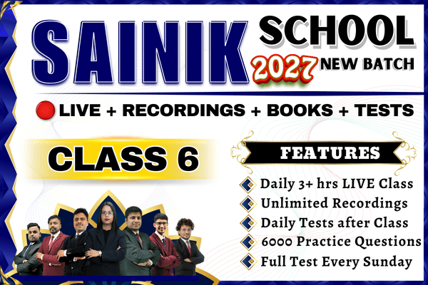 Sainik & Military School Class 6 Online Course | Daily Live Class cover