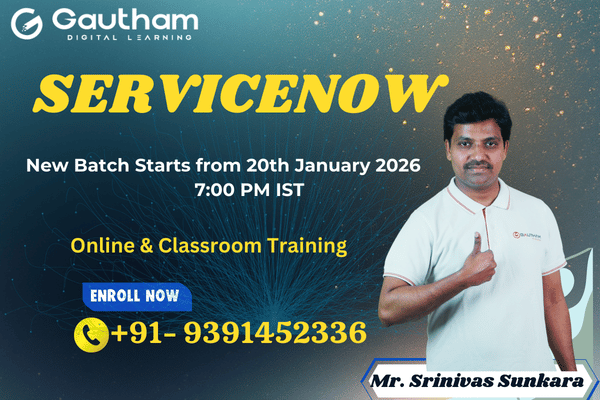 ServiceNow Live Classes : New Batch Starts from 20th January 2026 7:00 PM cover