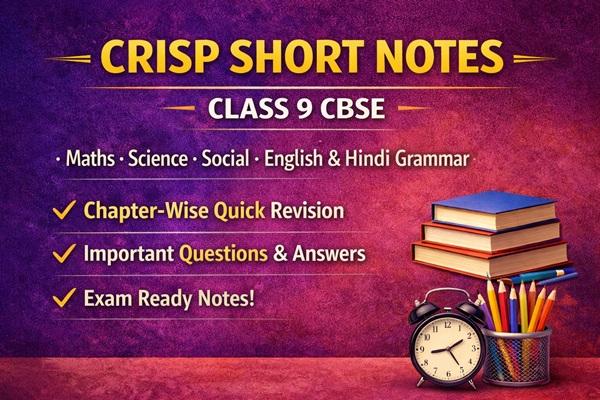 Class 9 Crisp Notes CBSE 1 cover