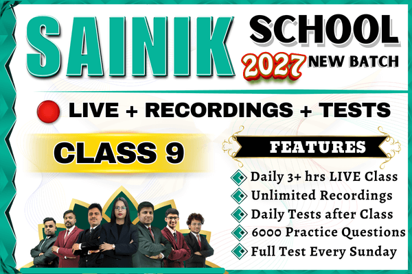 Sainik School Class 9 Online Course | Daily Live Class cover