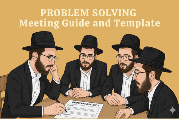 Problem Solving Meeting Guide and Template cover