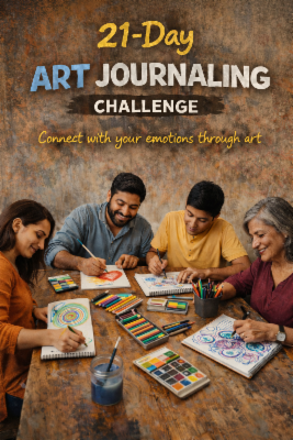 21 Days Art Jounal Challenge cover