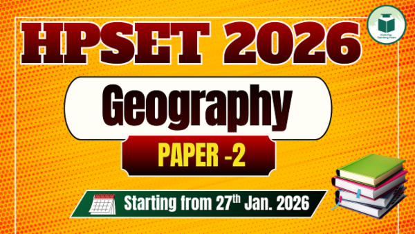 HP SET PAPER-2: Geography | Complete Course | By Shreyansh Sir cover