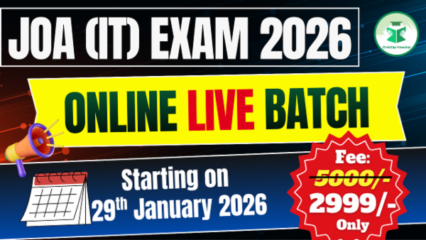 JOA (IT) Exam 2026 Online Live Batch- 1 cover
