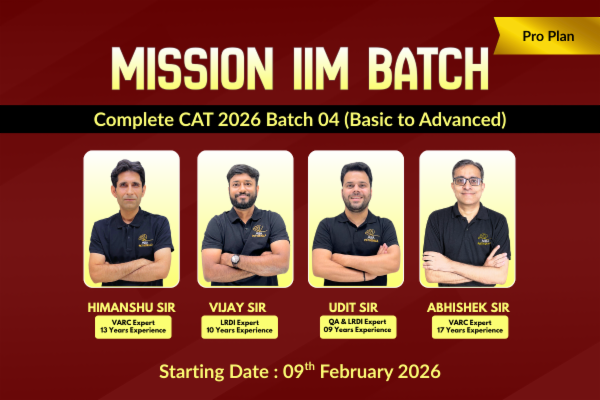 Complete CAT 2026 Batch 04 (Basic to Advanced) | Mission IIM Batch- Pro Plan cover