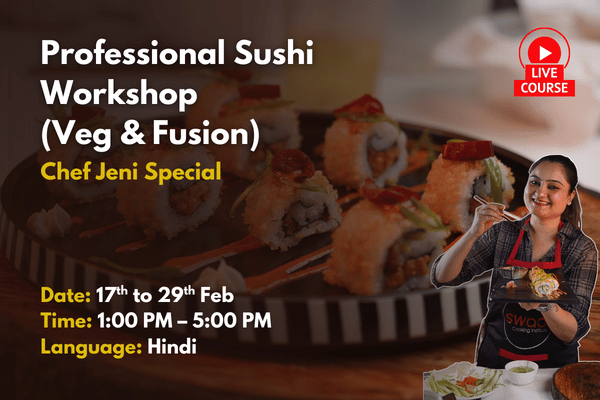 Café-Style Sushi Masterclass (LIVE) Perfect Texture & Flavour - with Chef Jeni cover