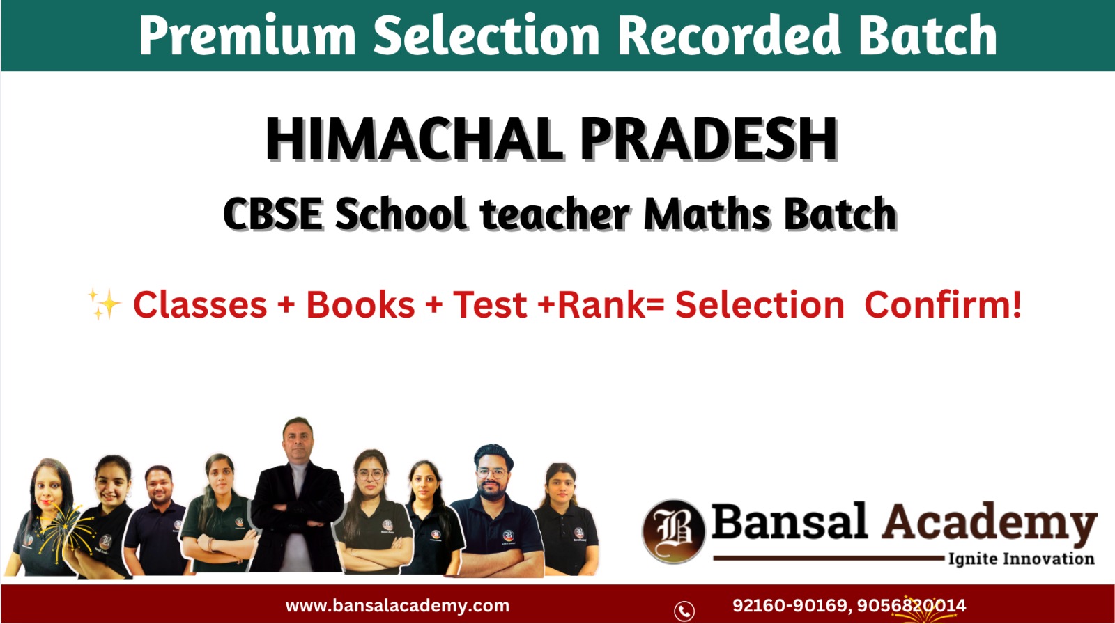 Himachal CBSE School teacher maths Batch cover