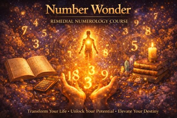 Number Wonder - remedial numerology course cover