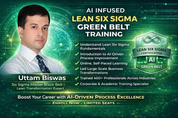AI Infused Lean Six Sigma Green Belt Training cover