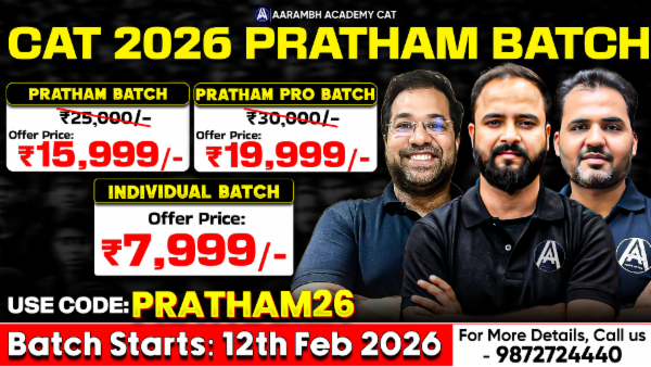 PRATHAM for CAT 2026 cover