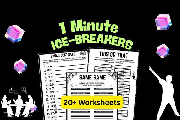 1 Minute Ice-Breakers | Print & Play