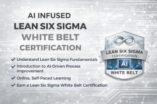 AI INFUSED LEAN SIX SIGMA WHITE BELT cover