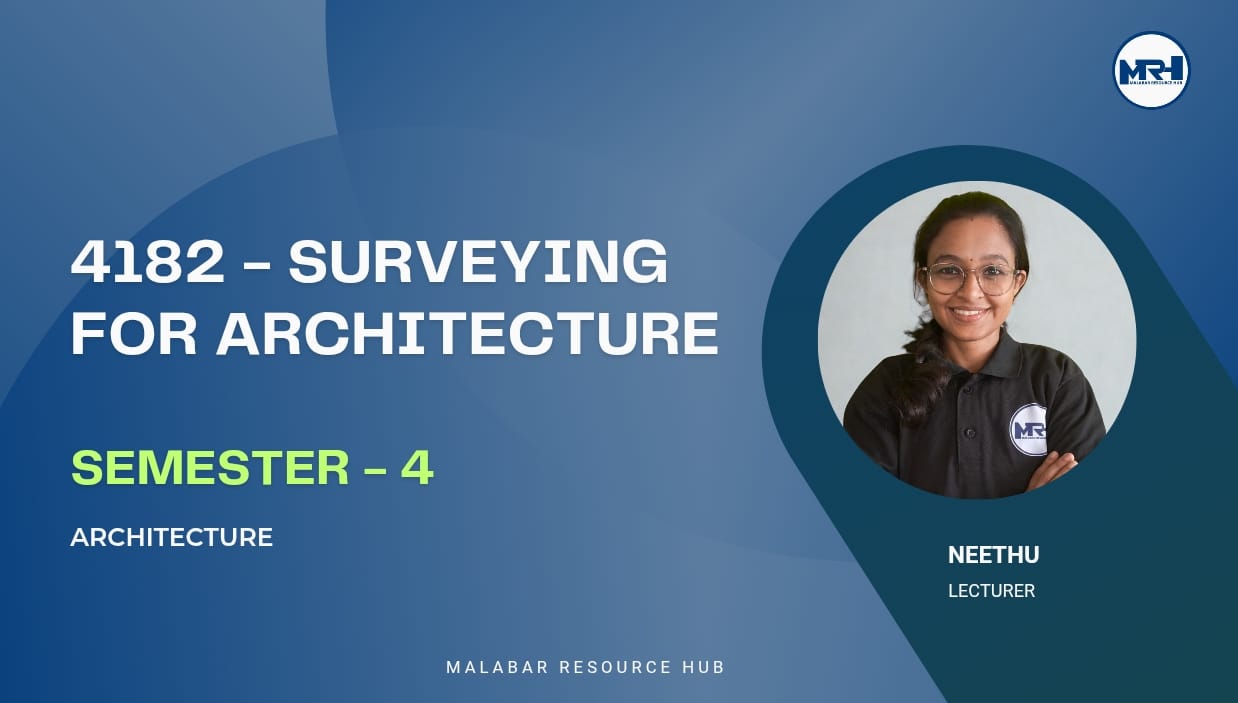 4182 - Surveying for Architecture cover