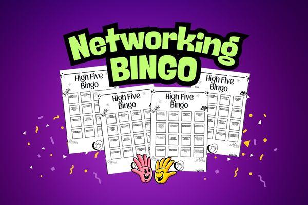 Networking Bingo | 6 Bingo Sheets & 5 Bonus Icebreakers