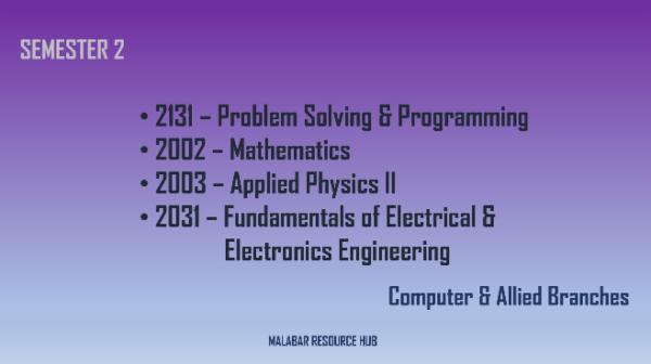 Computer & Allied Branches (PSP,MATHS,PHYSICS,FEEE) cover