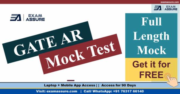 All India Free Mock Test for GATE AR 2026 by Exam Assure Classes cover