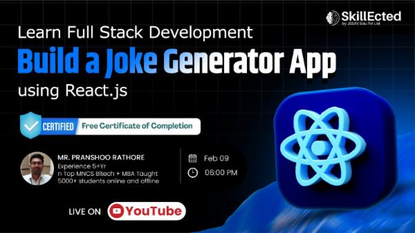 Learn Full Stack Development: Build a Joke Generator App using React.js cover
