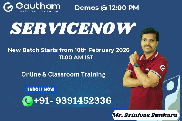 ServiceNow Live Classes : New Batch Starts from 10th February 2026 11:00 AM cover