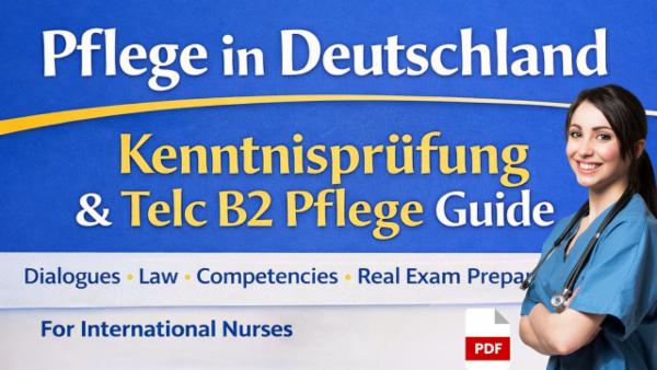 Pflege Kenntnisprüfung & Telc B2 Pflege Complete Preparation Book cover