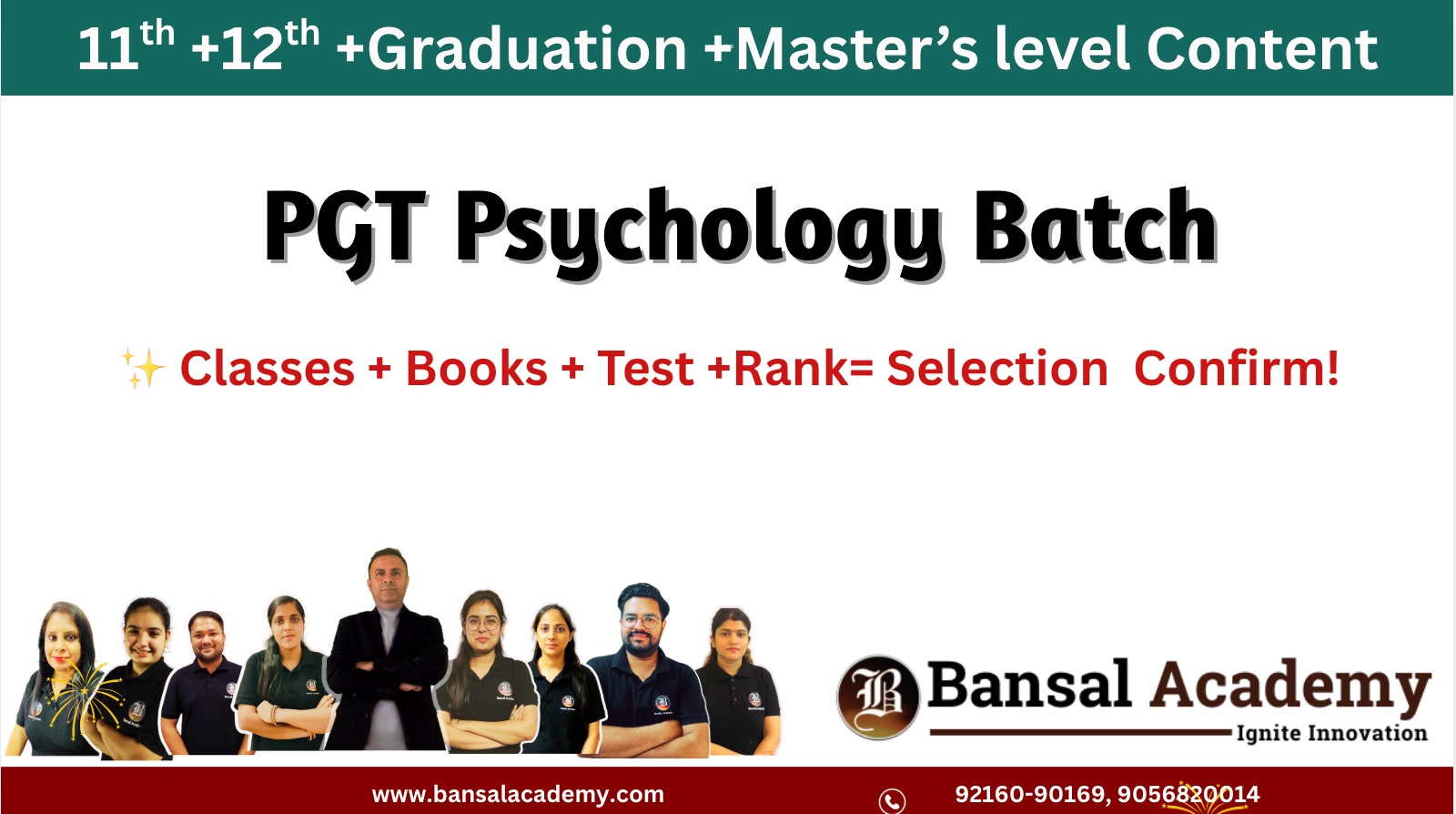PGT Psychology Recorded Batch cover