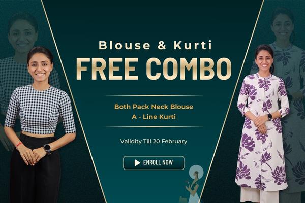 Free Blouse & Kurti Combo cover