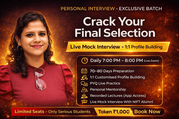 Personal Interview Exam Prep For Master Students : Live Class Batch cover