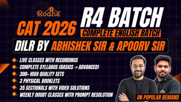CAT 2026 | Batch - R4 | (Complete English) Zero to Zenith LRDI by ABHISHEK SIR & APOORV SIR for CAT 2026 cover