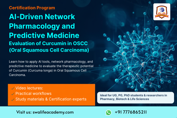 AI-Driven Network Pharmacology and Predictive Medicine Evaluation of Curcumin in OSCC (Oral Squamous Cell Carcinoma) cover