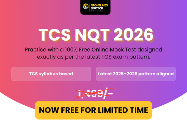 TCS NQT 2026 Mock Test cover