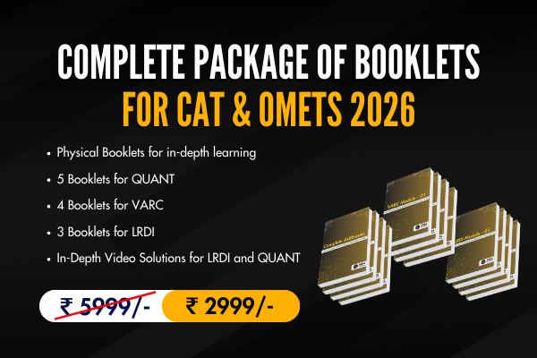Complete Package of Booklets for CAT & OMETs 2026 (Hard Copies with Video Solutions) cover