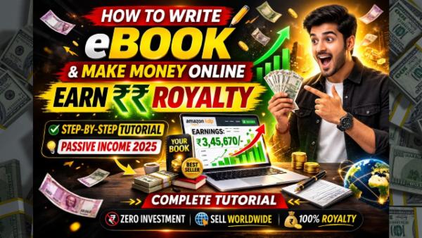 How to Write an eBook & Earn Royalty Online (Step-by-Step 2026 Guide) cover