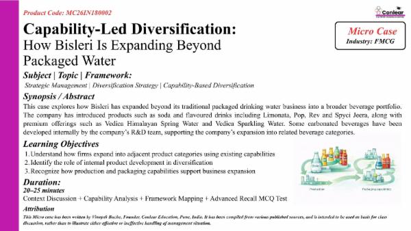 Capability-Led Diversification: How Bisleri Is Expanding Beyond Packaged Water cover